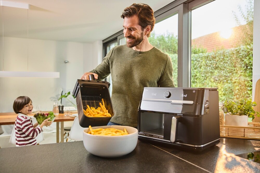 Air Fryer Frytkownica beztłuszczowa BRAUN TwinCook 5 TD5073 technologia realair, gorące powietrze wokół jedzenia, zdrowe, chrupiące, delikatne w środku