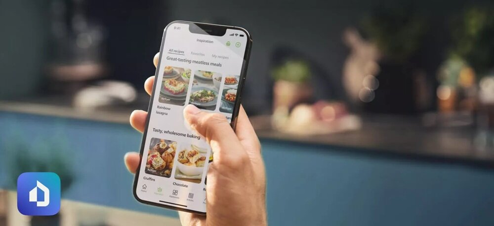 Air Fryer Frytkownica beztłuszczowa PHILIPS NA547-07 bezpłatna aplikacja, instrukcje i przepisy, odkrywanie nowych smaków