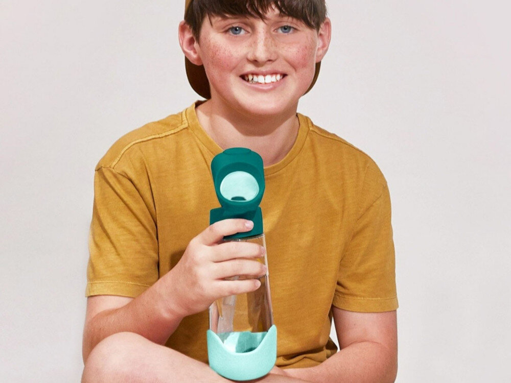 Butelka tritanowa B.BOX BB500507 Zielono-miętowy Stworzona dla dzieci wygląd design prezentacja wizualizacja