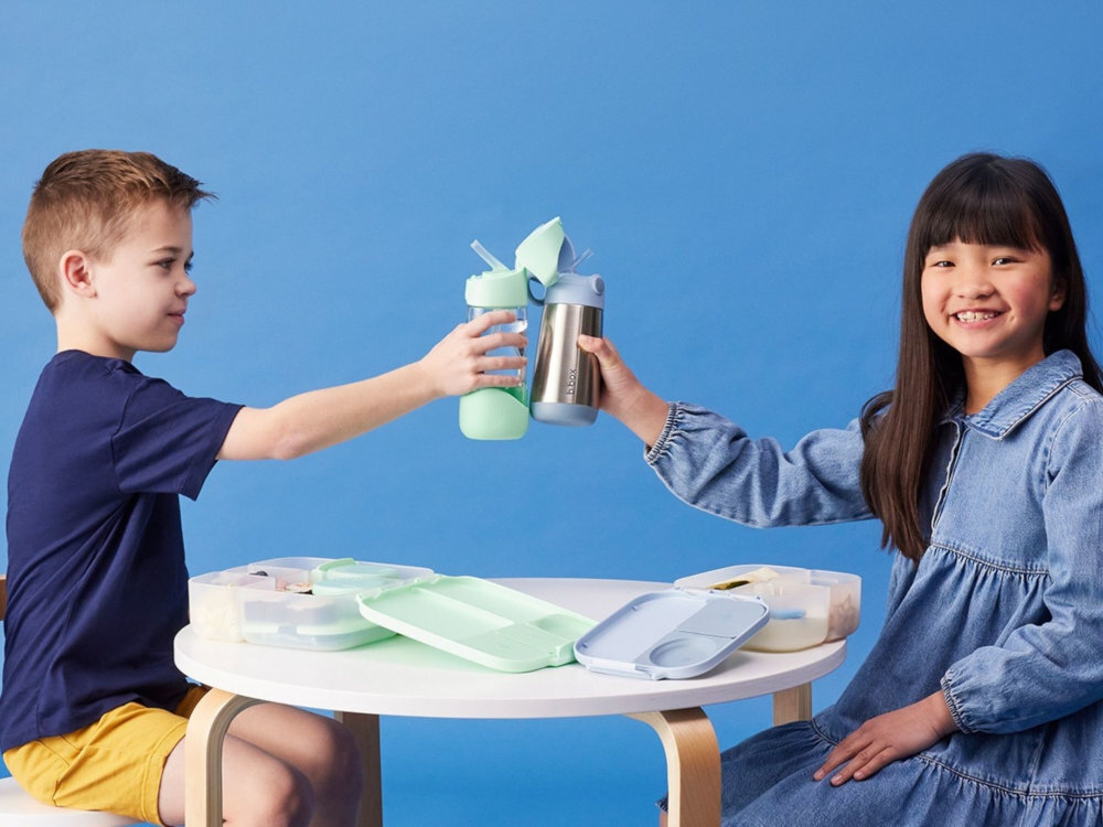 Butelka tritanowa B.BOX BB00882 Miętowo-zielony Komfort picia dla dziecka wygląd design prezentacja wizualizacja