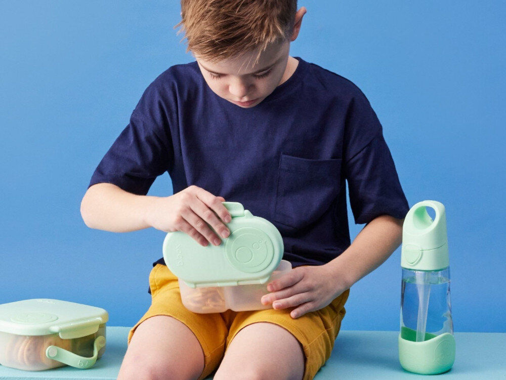 Butelka tritanowa B.BOX BB00882 Miętowo-zielony Łatwa w czyszczeniu  można myć w zmywarce dopasowanie Zdejmowany bumper