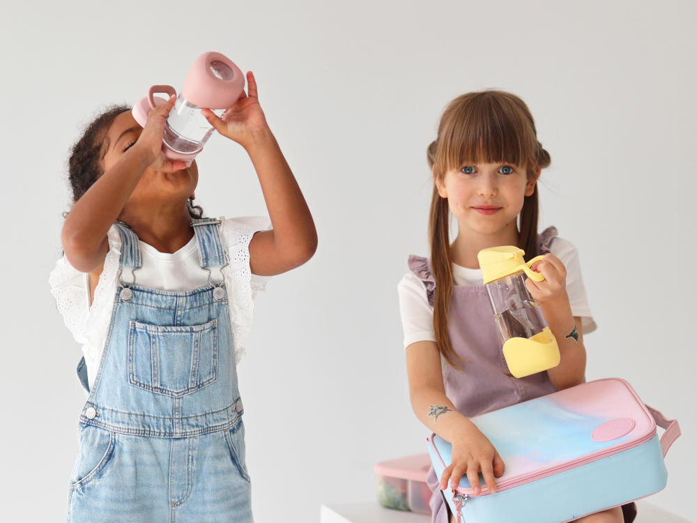 Butelka tritanowa B.BOX BB00872 Niebieski do szkoły i na trening pojemność na kilka godzin aktywności szeroki wlew dokładne mycie