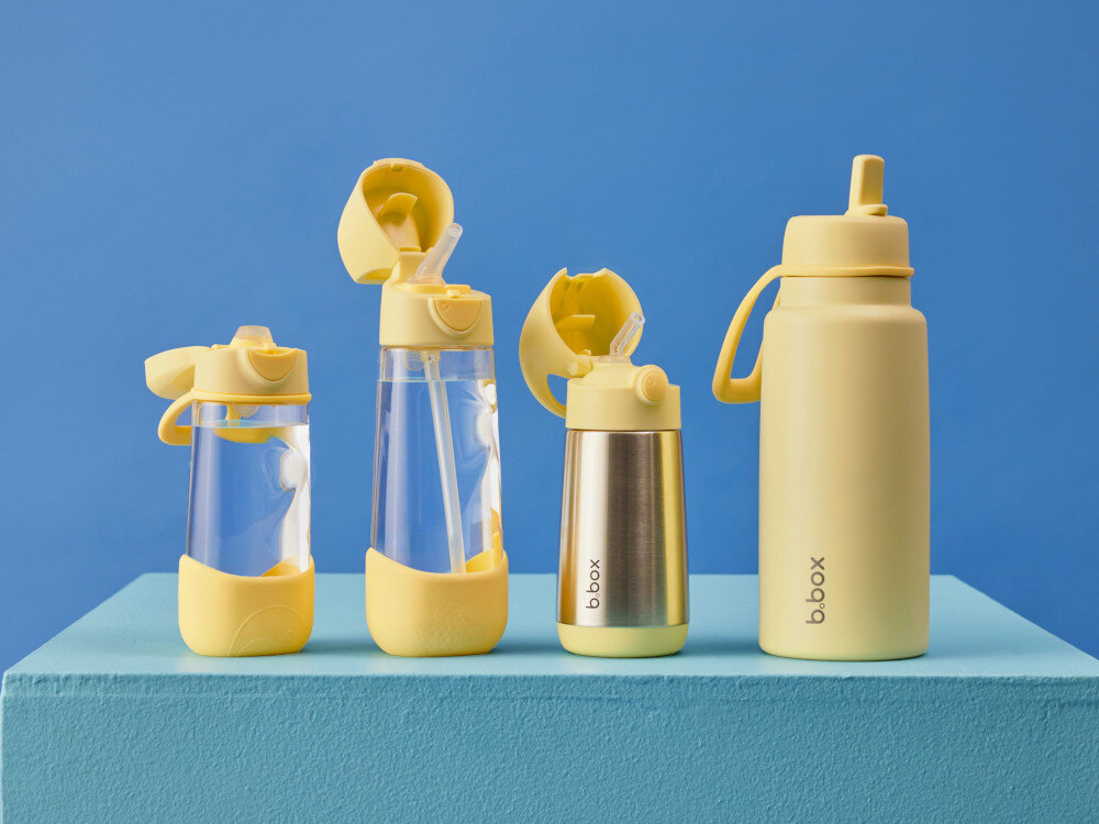 Butelka tritanowa B.BOX BB00872 Niebieski Przemyślana konstrukcja Szczelna budowa wsparcie dla dzieci powyżej 3 roku życia