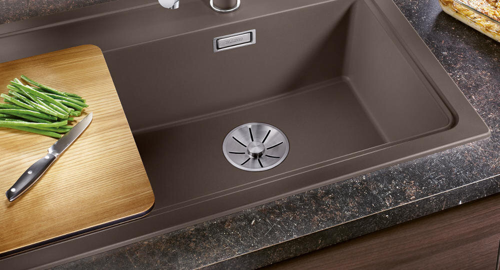 BLANCO funkcjonalność komora miejsce komfort użytkowanie odporność uderzenia wysokie temperatury zarysowaniaa ociekacz