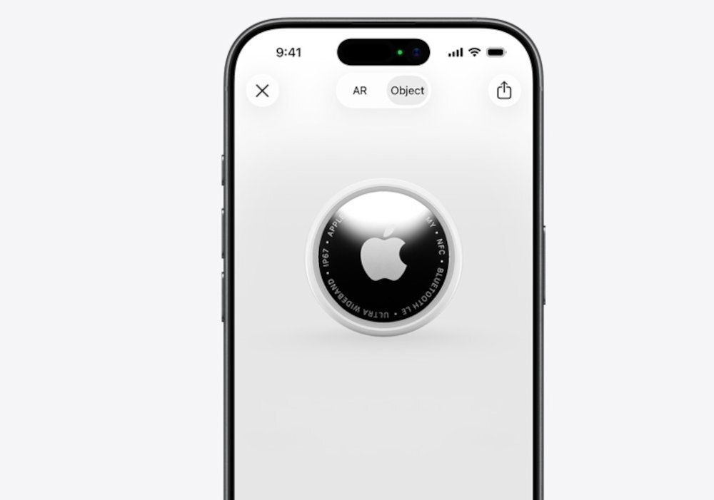 APPLE AirTag 2 Gen trybu Utraconego AirTag automatyczne powiadomienie smartfonem z obsługą NFC - airtag w aplikacji na telefonie