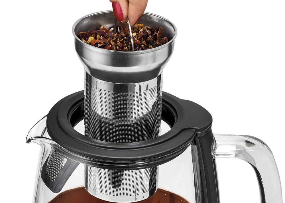 Czajnik PROFI COOK PC-WKS 1167 G filtr herbata stal nierdzewna sygnał dźwiękowy informacja pojemność upodobania