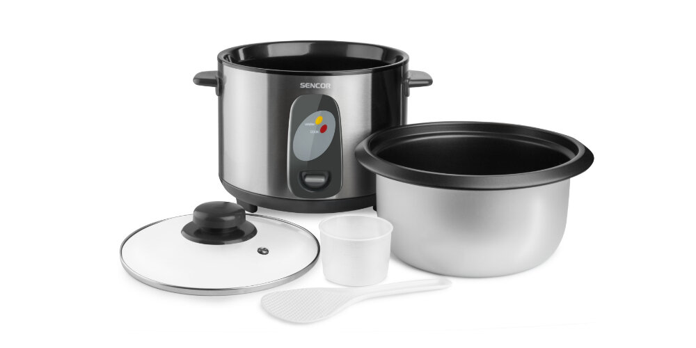 Ryżowar SENCOR SRM 1550SS Bezpieczeństwo mechanizm zabezpieczający antypoślizgowe nóżki