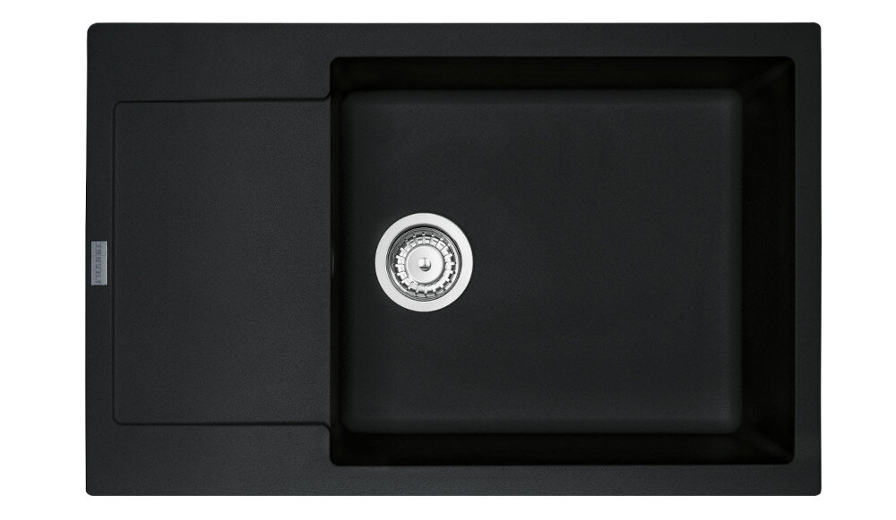 Zlewozmywak FRANKE Maris MRG 611-78 XL 114.0675.983 onyx widok na zlew z góry odporność na plamy trwałość kwarc fragranite wytrzymałość