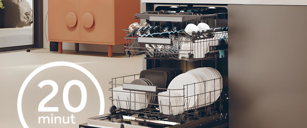 ZMYWARKA HAIER XF 6B0M3PDA program szybki 20 minut oszczędność