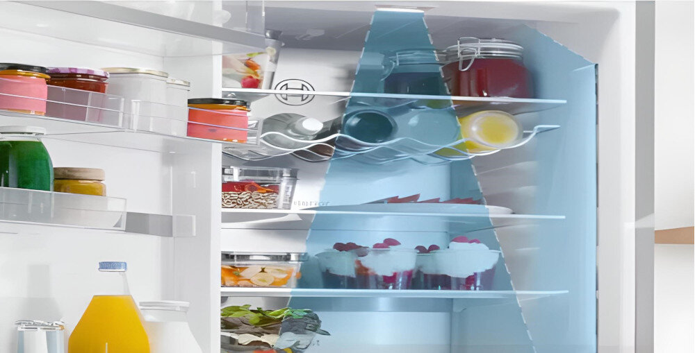 LODÓWKA BOSCH KGN36VXCT Oświetlenie LED jasność białe światło łatwa organizacja