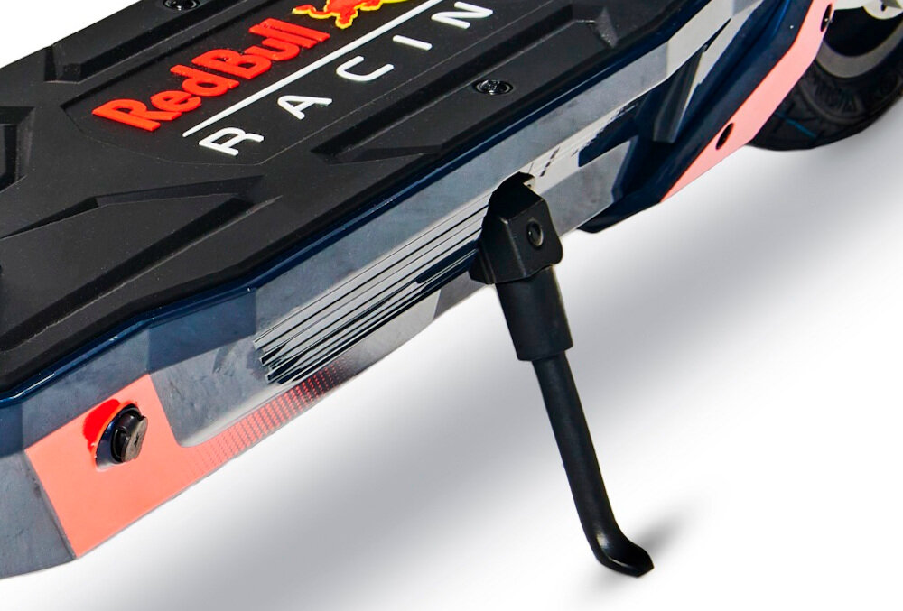 Hulajnoga elektryczna RED BULL RB-RTENTURBO10-12 Granatowo-czerwony sygnal dzwiekowy tempomat ustawic utrzyma stala predkosc pojazdu zwiekszenie bezpieczenstwa oszczednosc energii