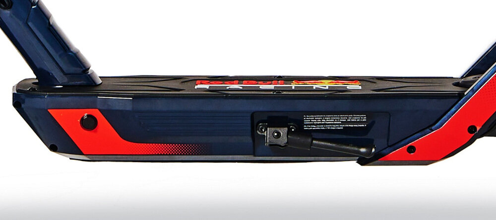 Hulajnoga elektryczna RED BULL RB-RTENTURBO10-12 Granatowo-czerwony akumulator litowo-jonowy bateria pojemnosc 12 Ah zasied fo 50 km brak szkodliwych substancji czas ladowania 7-8 godzin