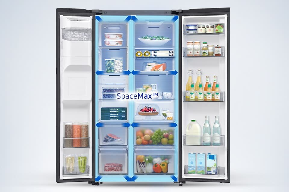 rs80f64jebeo lodówka oferująca większą przestrzeń użytkową przy standardowych wymiarach zewnętrznych