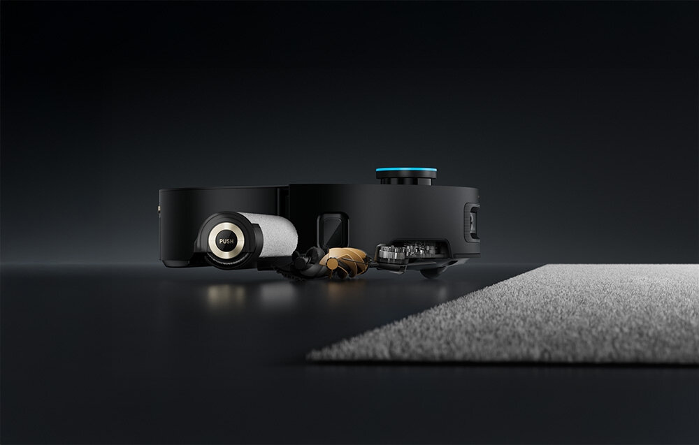 Robot sprzątający DREAME Aqua 10 Ultra Roller Complete Czarny Podnoszenie podzespołów system TripleUp Tech precyzyjne dopasowanie