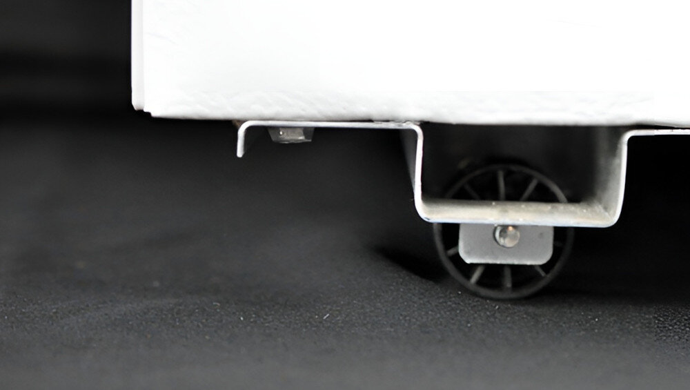 ZAMRAŻARKA ELECTRO-LINE BD-72E kółka transportowe łatwe przemieszczanie zmiana zmiejsca podnoszenie przesuwanie szybko wygodnie praktycznie