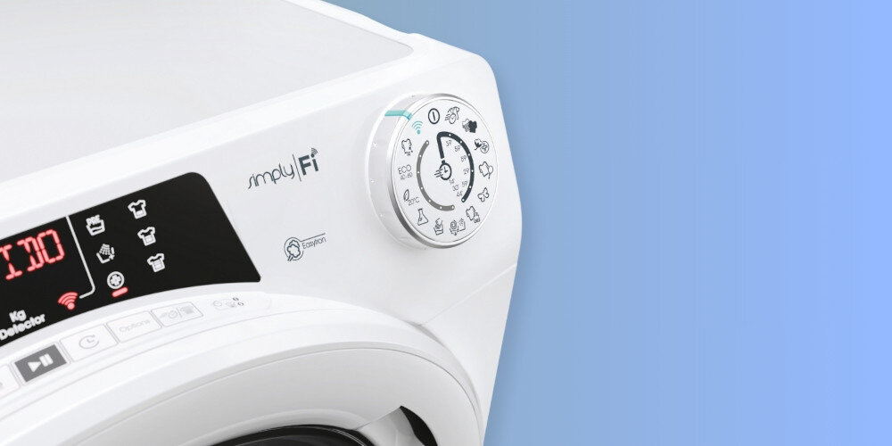 PRALKA CANDY RO 1496DWME 1 9 programów szybkich 9 programów szybkich 14-minutowy cykl ekspresowy Higiena 59’ ekspresowe pranie