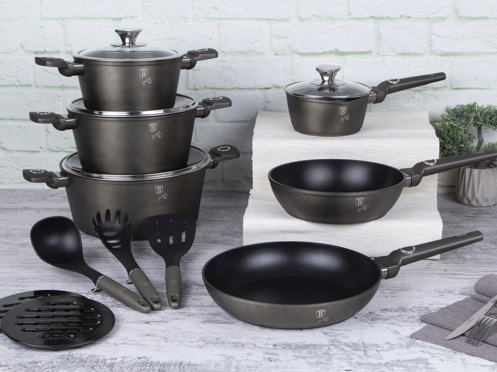 Zestaw garnków BERLINGER HAUS Crystal Collection BH 7167 15 elementów kv początek opisu