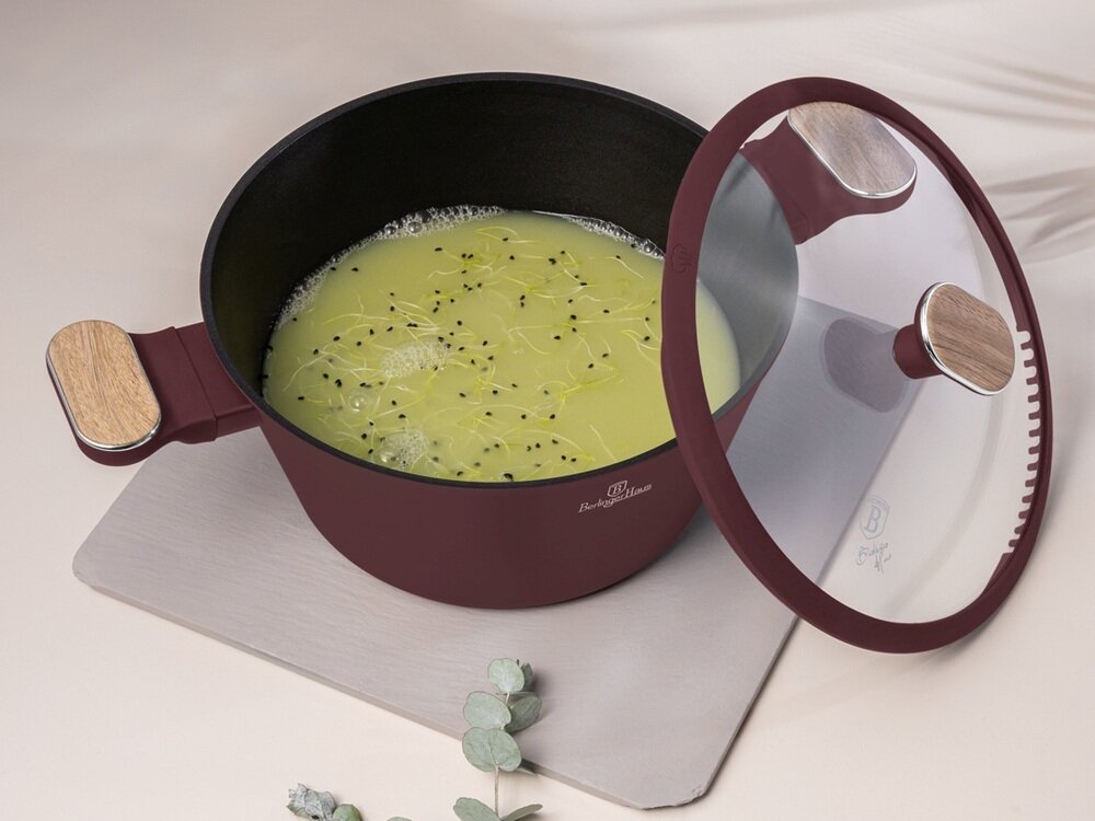 Zestaw garnków BERLINGER HAUS Leonardo Nordic BH-8306 15 elementów z materiałów wolnych od pfoa, bezpieczne użytkowanie, łatwe utrzymanie czystości