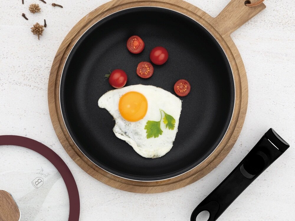 Zestaw patelni i garnków BERLINGER HAUS Leonardo Nordic BH-8418 13 elementów materiały wolne od pfoa, bezpieczne dla zdrowia, łatwe utrzymanie czystości