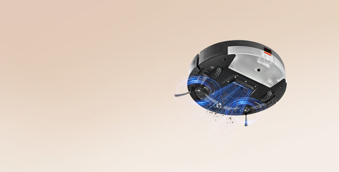 Robot sprzątający XIAOMI Vacuum E5 EU Czarny Trzy poziomy filtracji trzy etapy