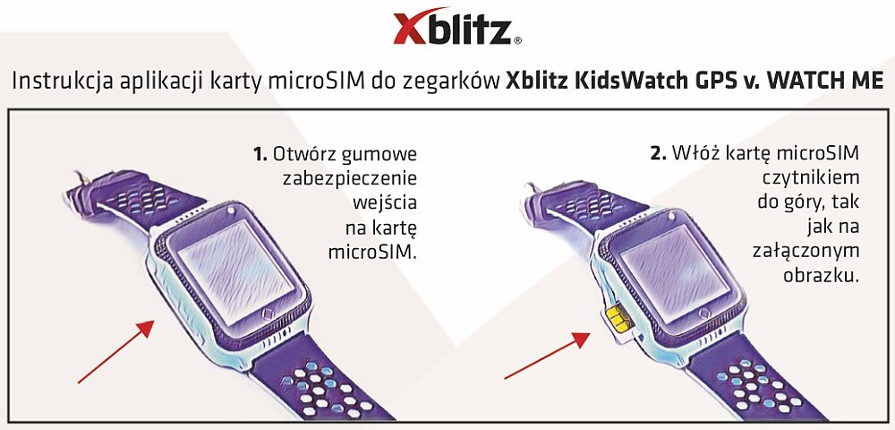 Smartwatch XBLITZ Kids Watch GPS Watch Me funkcje dzwonienie telefon
