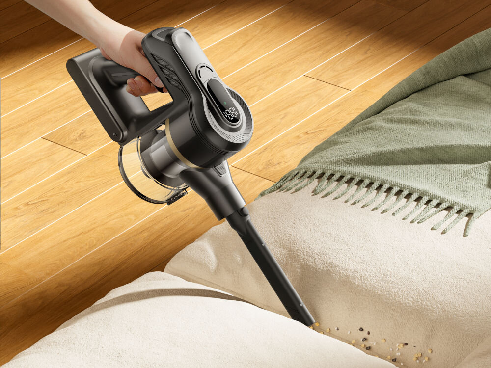 Odkurzacz DREAME T30 Flex sprzątanie końcówką szczelinową waga około 1,5 kg lekka konstrukcja szybkie sprzątanie specjalistyczne końcówki