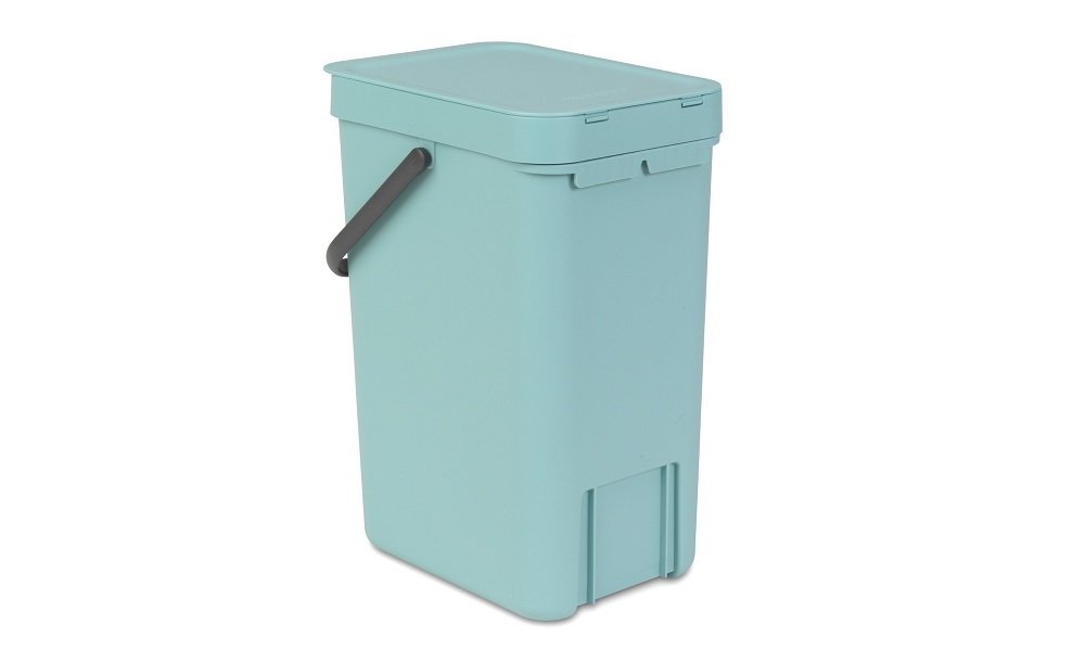 Kosz na śmieci BRABANTIA 109843 Sort & Go 12L Miętowy solidna rączka