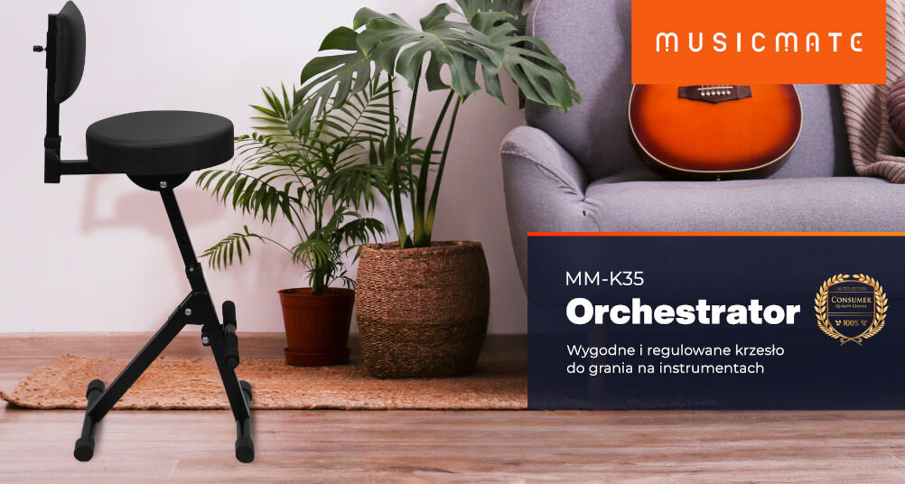 Krzesło MUSICMATE MM-K35 Czarny