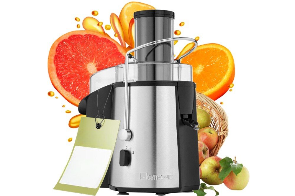 Sokowirówka CLATRONIC AE 3666 geste sitko ze stali nierdzewnej oddzielenie soku od miąższu, klarowny sok