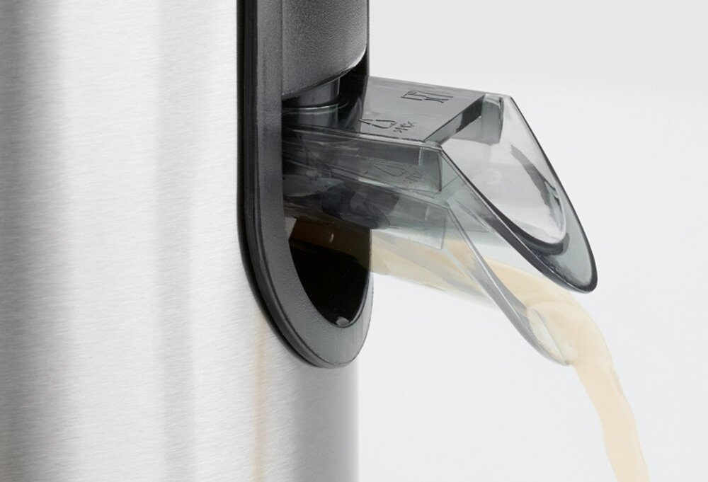 Sokowirówka CLATRONIC AE 3666 zamykany wylot, zapobieganie kapaniu, poprawa komfortu korzystania