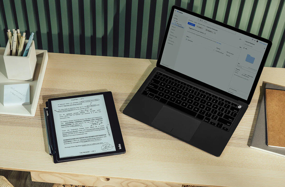 Czytnik E-Booków KOBO Elipsa 2E Czarny łączność internet chmura aplikacja sklep