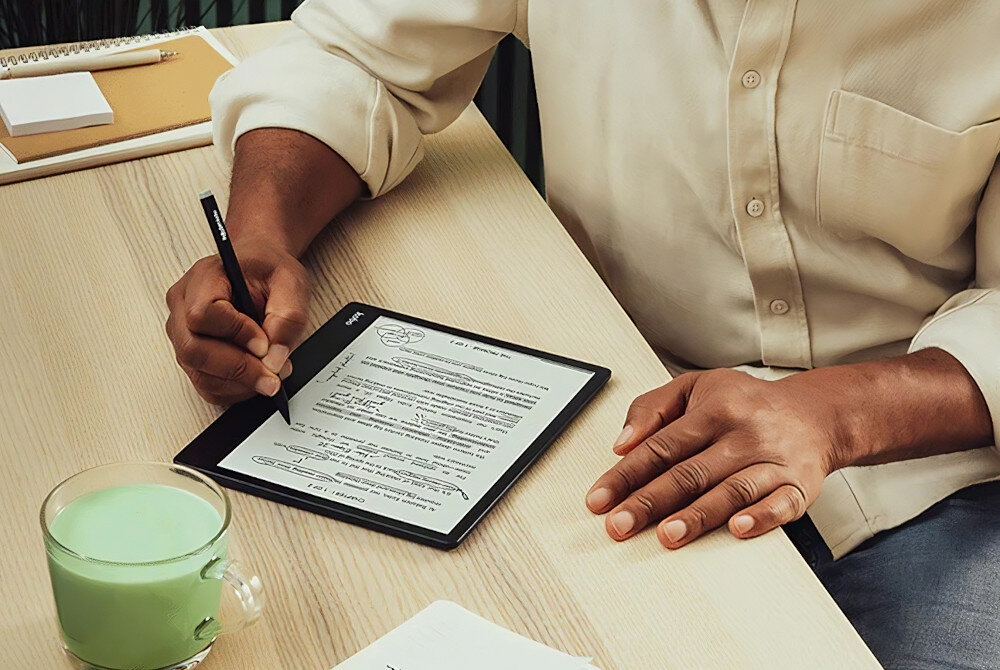 Czytnik E-Booków KOBO Elipsa 2E Czarny notowanie rysik zaznaczanie informacje