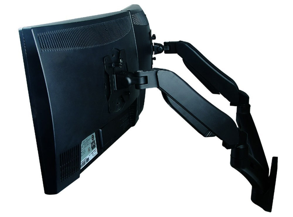 ART L-14GW ART L-14GW montażowi na ściane ekranami 13-27 cali małych monitorów lekkie telewizory udźwig do 7 kg - uchwyt od przodu na białym tle