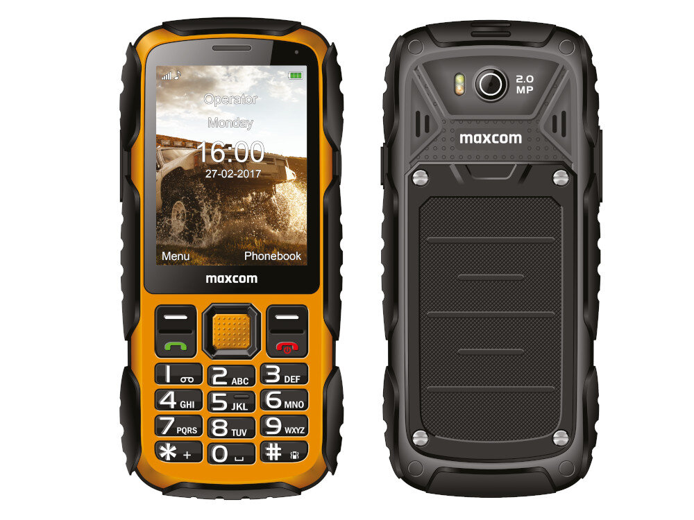 Telefon MAXCOM MM920 solidnosc wytrzymalosc