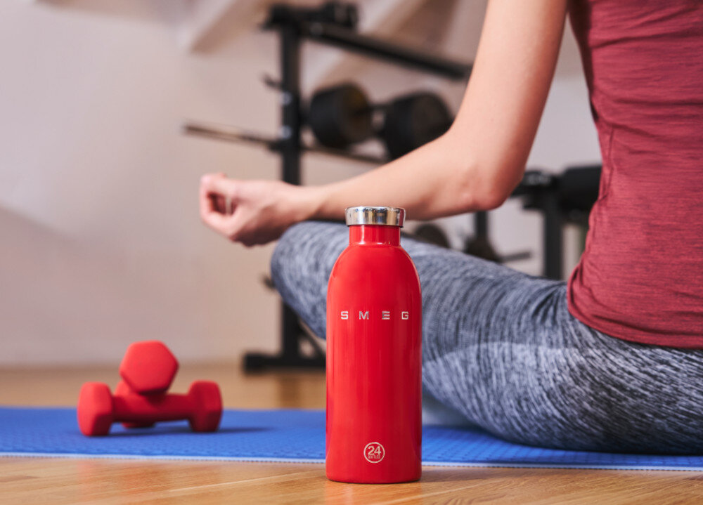 Butelka termiczna SMEG WBF01BL Czarny 500 ml Zdrowy skład materiałów Brak BPA, BPS, PES, PFAS i ftalanów 