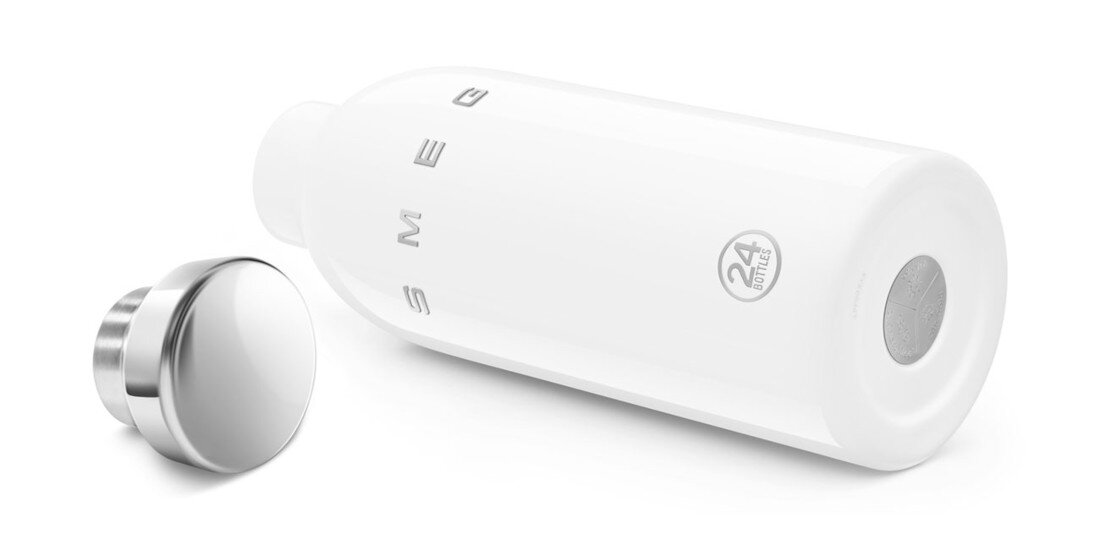 Butelka termiczna SMEG WBF01WH Biały 500 ml Zdrowy skład materiałów Brak BPA, BPS, PES, PFAS i ftalanów 