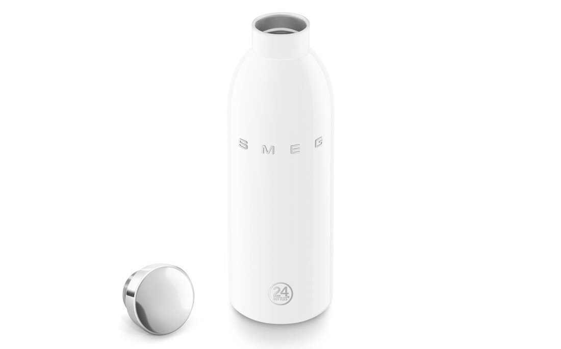Butelka termiczna SMEG WBF01WH Biały 500 ml Wygoda w każdej sytuacji mieści się w torbie i uchwytach samochodowych waga