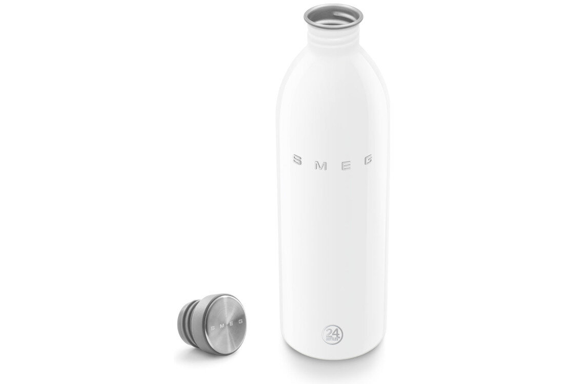 Butelka na wodę SMEG WBF02WH Kolor dopasowany do stylu odcieni od bieli i kremu po czerwień i czerń dopasowanie wygląd chętnie sięgasz po wodę w ciągu dnia
