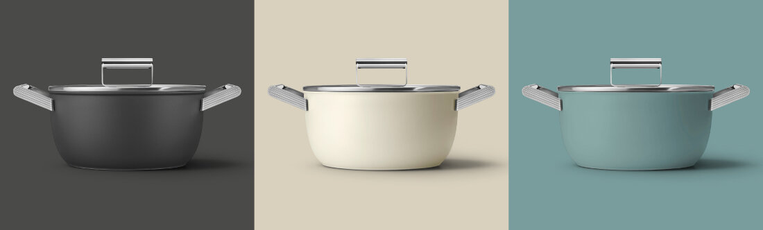 Garnek SMEG 50's Style CSF2412CRM 5.4L wygląd design prezentacja wizualizacja Wszechstronność w kuchni