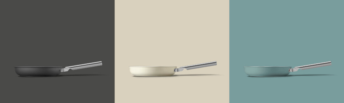 Patelnia SMEG 50's Style FPF2802CRM 28 cm Funkcjonalność w kuchni wygląd design prezentacja wizualizacja