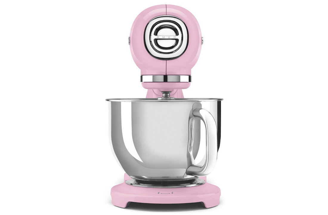 Robot kuchenny planetarny SMEG SMF05PKEU 1000W Różowy Płynny start Smooth Start Funkcja Smooth Start zachowujesz porządek w kuchni