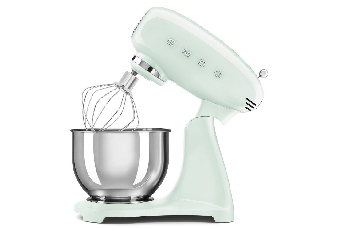 Robot kuchenny planetarny SMEG SMF05PGEU 1000W Zielony Płynny start Smooth Start Funkcja Smooth Start zachowujesz porządek w kuchni