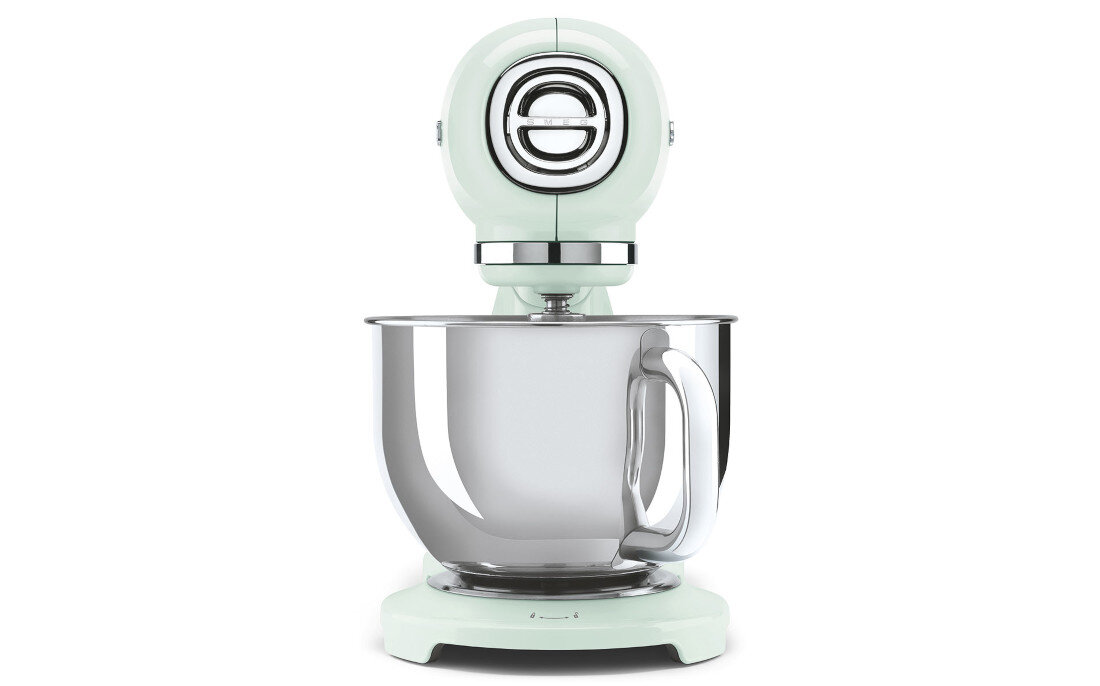 Robot kuchenny planetarny SMEG SMF05PGEU 1000W Zielony Wygodna odchylana głowica Odchylana głowica  Mechanizm sprężynowy 