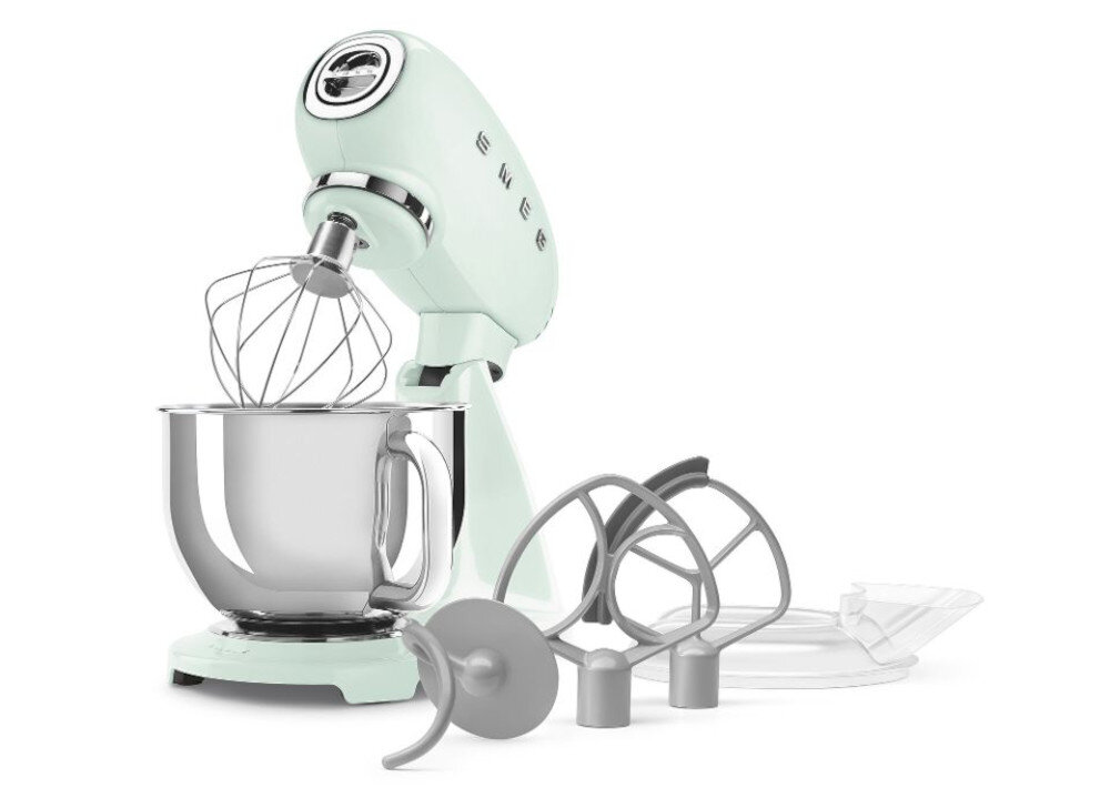 Robot kuchenny planetarny SMEG SMF05PGEU 1000W Zielony zestaw akcesoria komplet wyposazenie