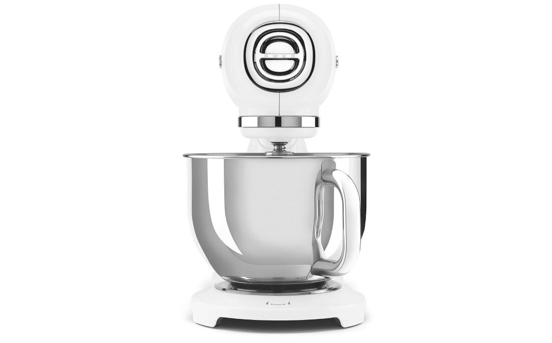 Robot kuchenny planetarny SMEG SMF05WHEU 1000W Biały Wygodna odchylana głowica Odchylana głowica  Mechanizm sprężynowy 
