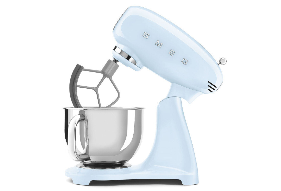 Robot kuchenny planetarny SMF05PBEU 1000W Błękitny Automatyczna blokada System Steady-Mix  komfort i bezpieczeństwo