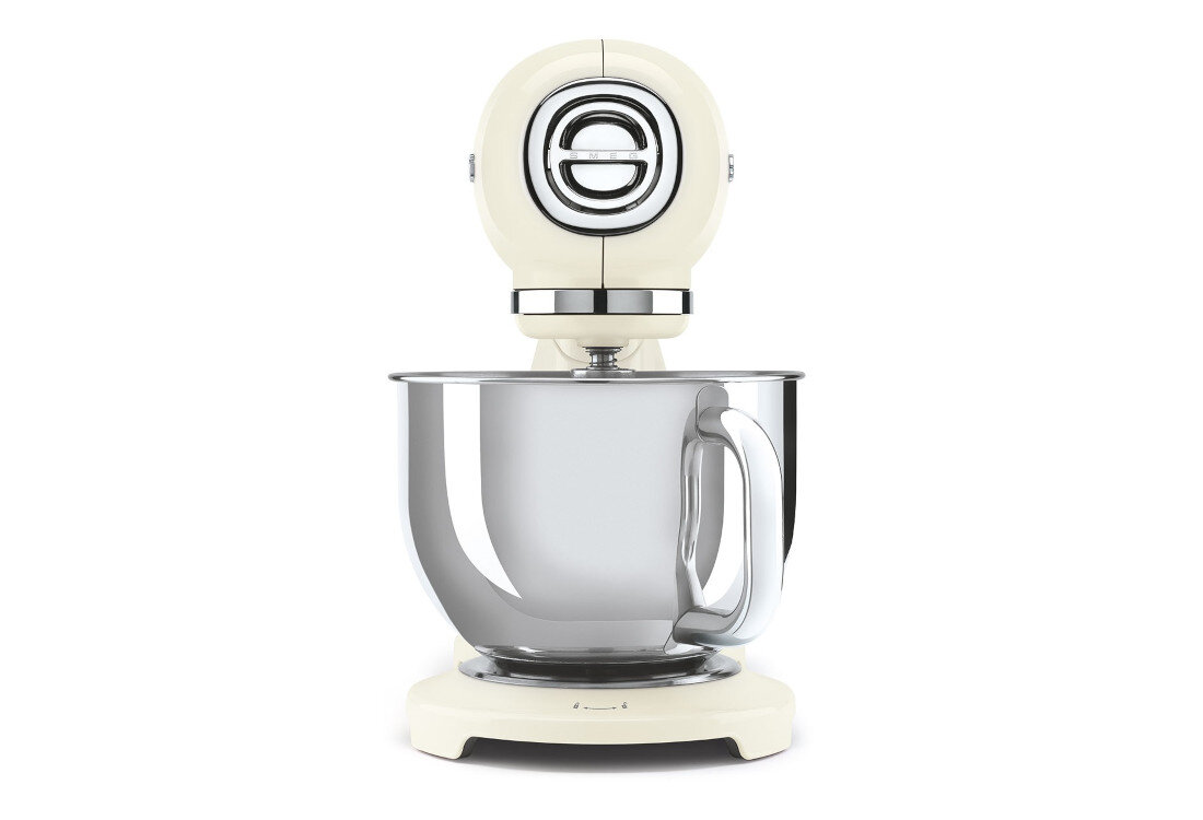 Robot kuchenny planetarny SMEG SMF05CREU 1000W Kremowy Wygodna odchylana głowica Odchylana głowica  Mechanizm sprężynowy 