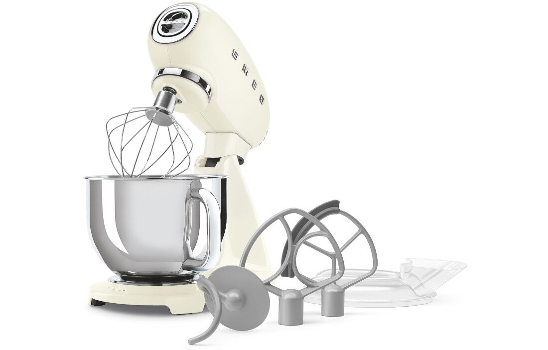Robot kuchenny planetarny SMEG SMF05CREU 1000W Kremowy zestaw akcesoria komplet wyposazenie