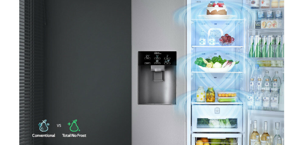 Lodówka LG GSB760PZXZ Side by side Nofrost No frost No Frost chłodzenie świeża żywność