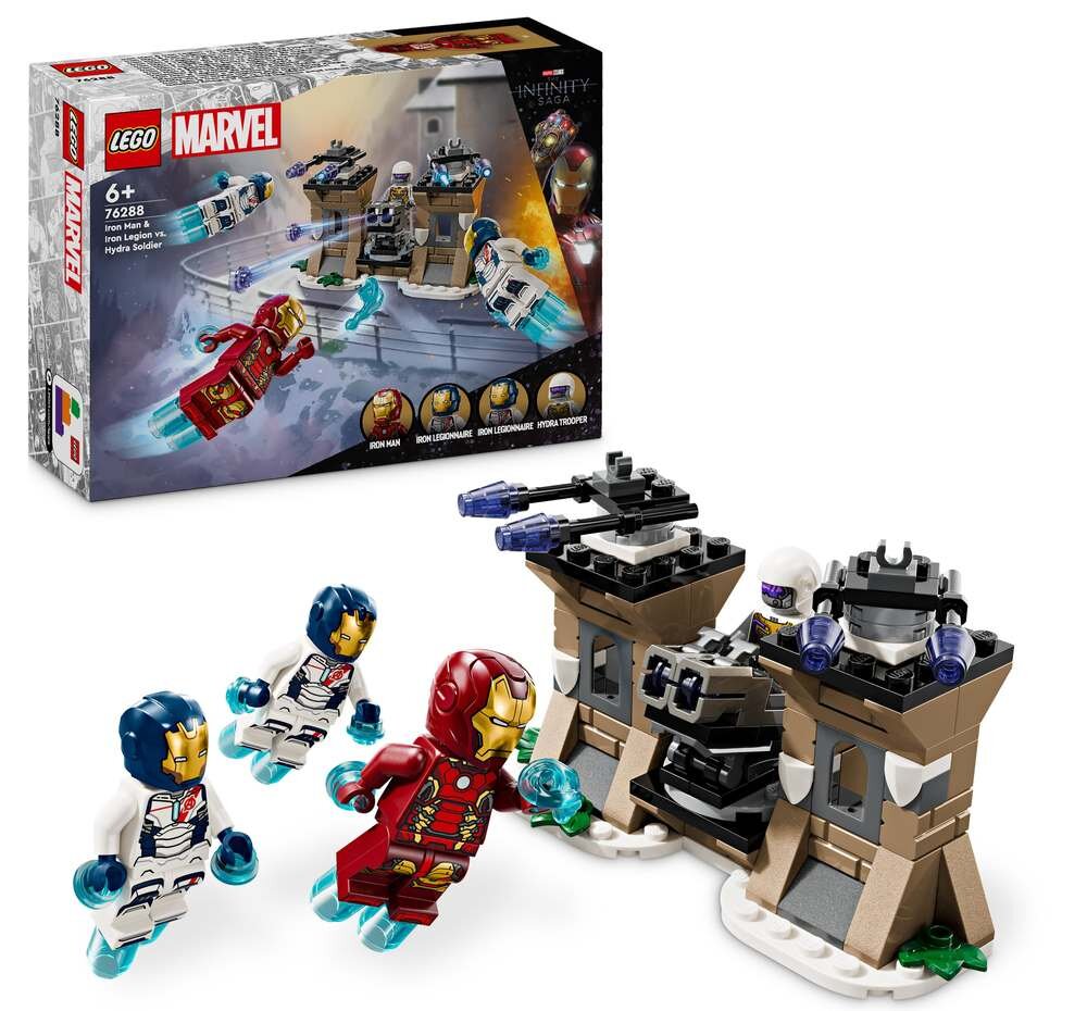 LEGO 76288 Marvel Iron Man i Iron Legion kontra żołnierz Hydry Zestaw 